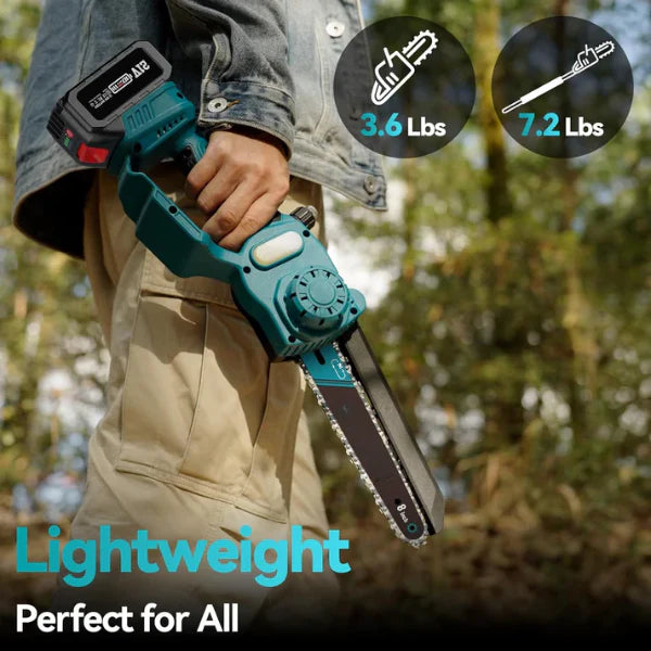 2 in 1 Cordless Pole Saw & Mini Chainsaw (Up to 15.8ft / 4.57 meters)